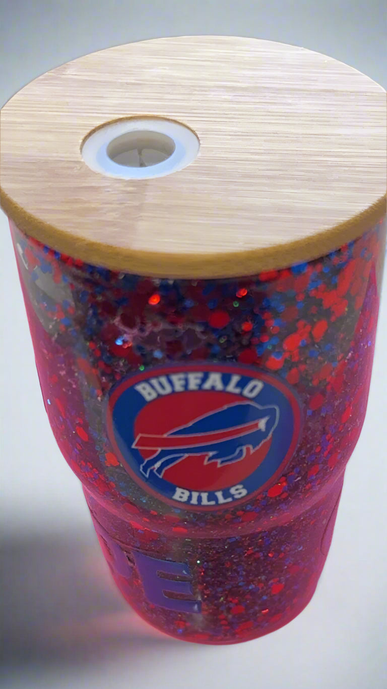 4oz Shot Glass SnowGlobe(Choose any Decal to Add)