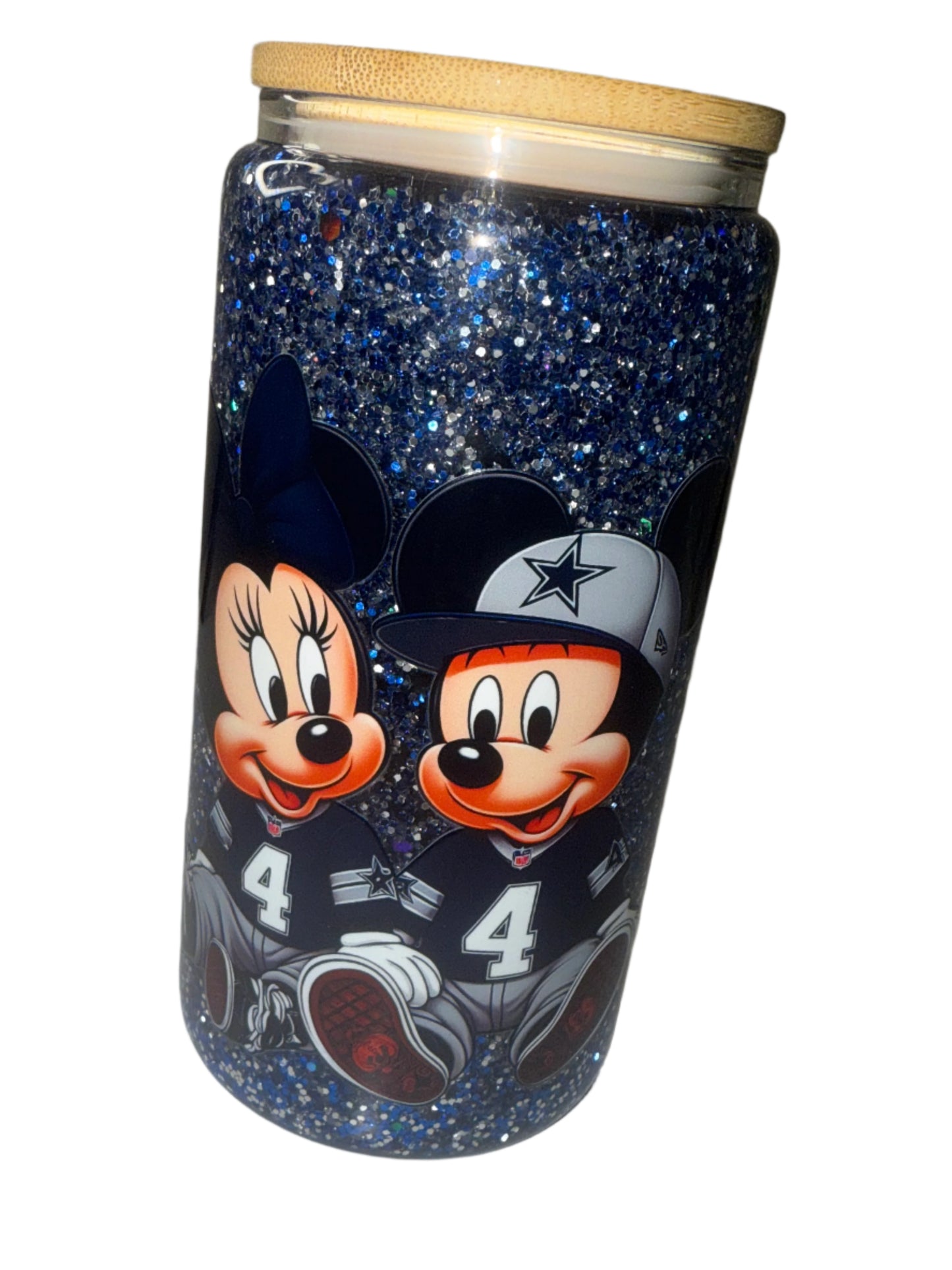 16oz Snow Globe Glass Cup(Choose any Decal to Add)