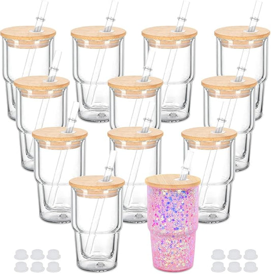 4oz Shot Glass SnowGlobe(Choose any Decal to Add)