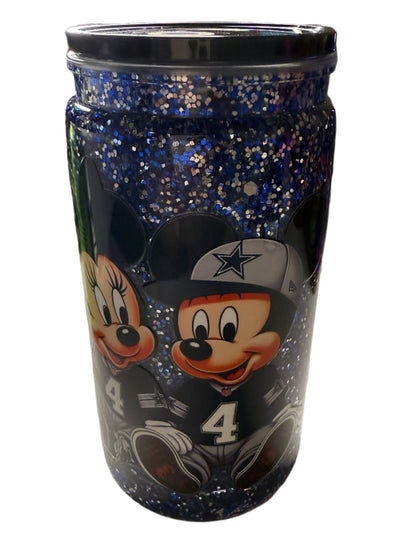 16oz Acrylic SnowGlobe Cup with Color Lid (Choose any decal to add-on)